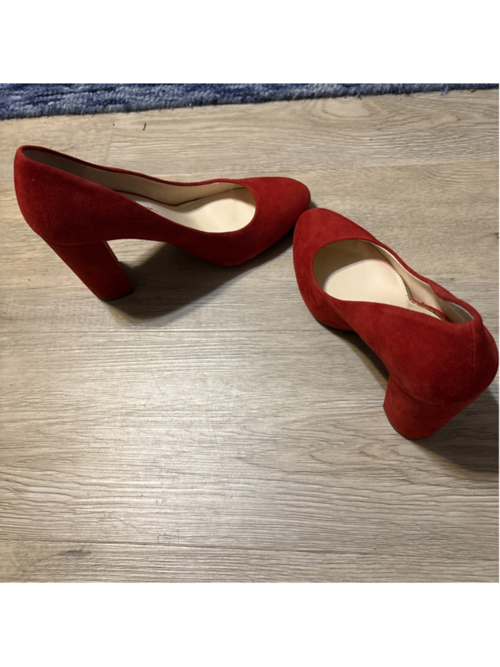 Jessica Simpson Red Suede Heels Size 8 1/2 Medium